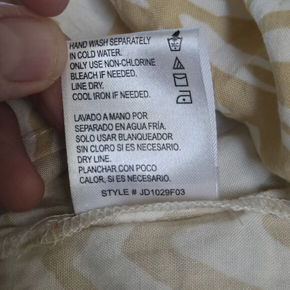 Patrons Of Peace Dress 100% Rayon M Fairy Isle Tassels Hippie Peasant Maxi - Picture 5 of 8